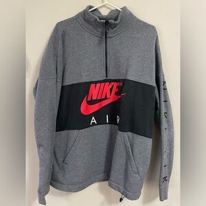 Nike Air Men's Half Zip Fleece Pullover Sweatshirt Size XL